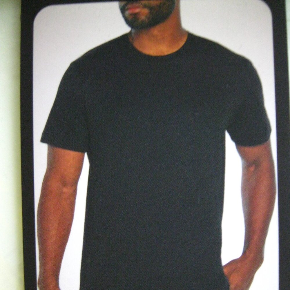 Banana Republic Men’s Luxe Touch 100% cotton Crew neck Tee, BLACK, XL, XXL (0153